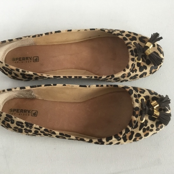 Sperry Top-sider leopard print flats with tassels 10 - Picture 6 of 8